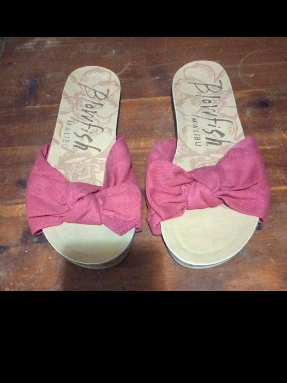 Blowfish Red Bow Sandals